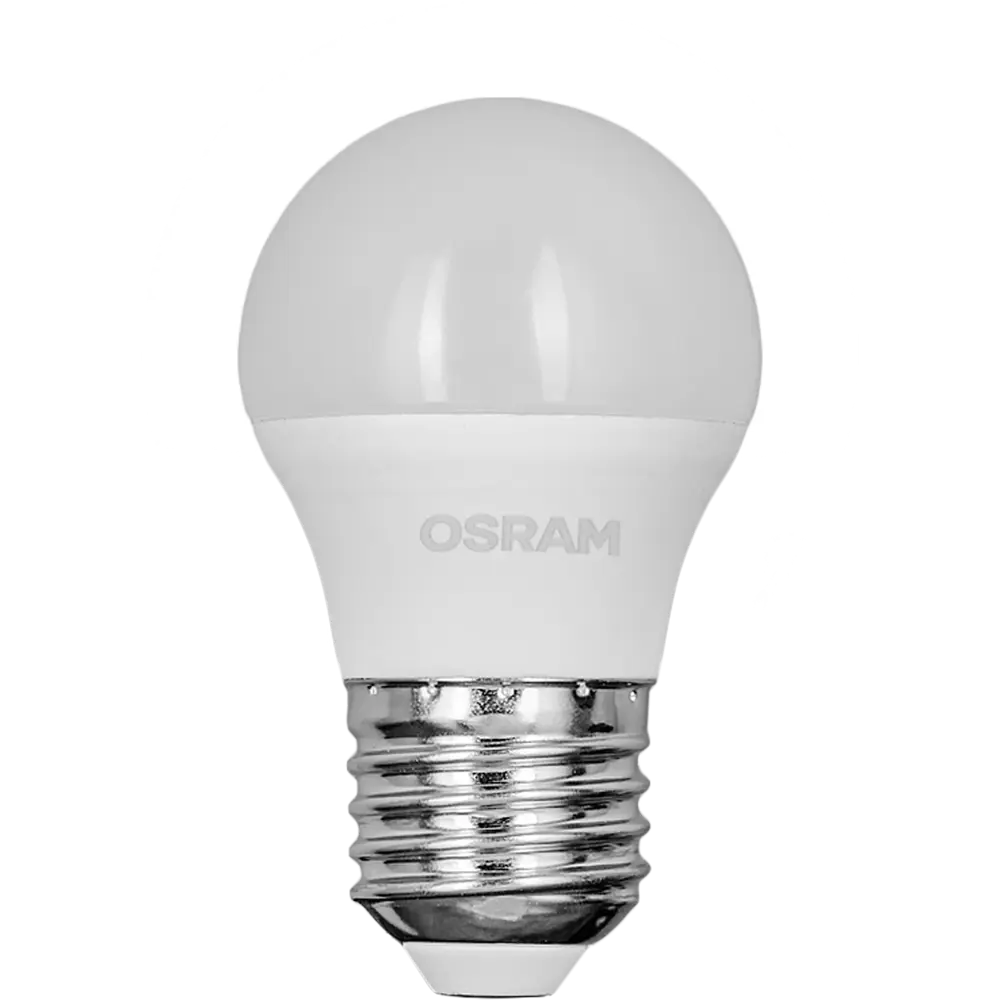 Лампа светодиодная Osram шар 5Вт 470Лм E27 нейтральный белый свет STLM-2193008 - Вид №1