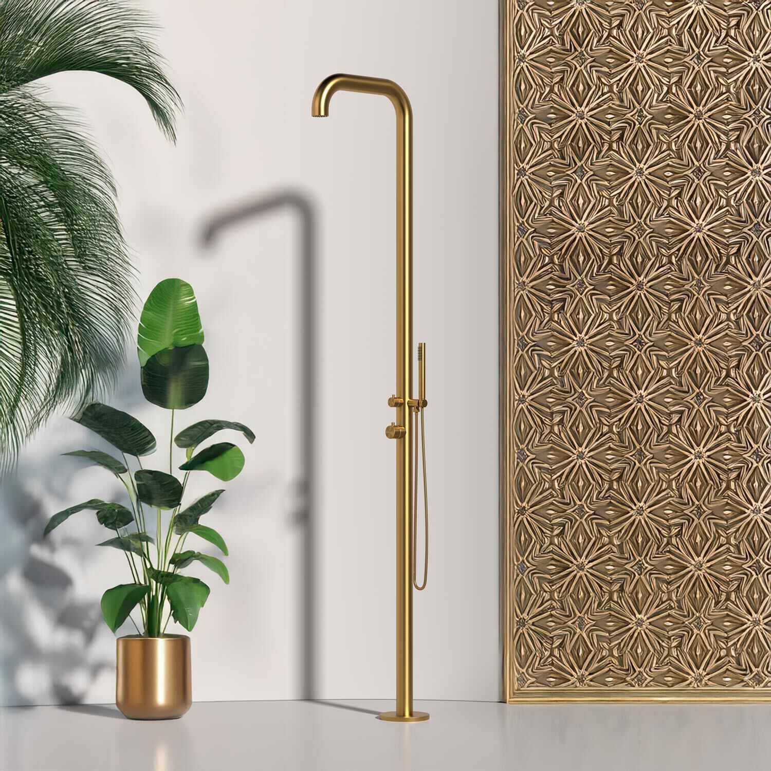 Открытый душ из нержавеющей стали с ручным душем SINED CHIA ARCH-00035903 - Вид №14