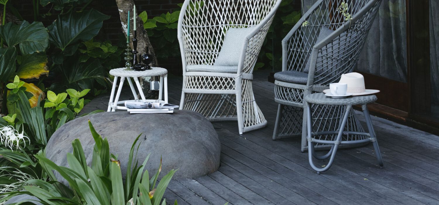 Садовый стул / журнальный столик из синтетического волокна cbdesign Agadir ARCH-00083119 - Вид №3