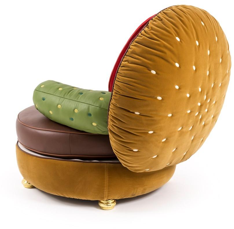 Seletti Кресло с тканевой обивкой Hot dog sofa & burger chair sun-id-1387951 - Вид №4