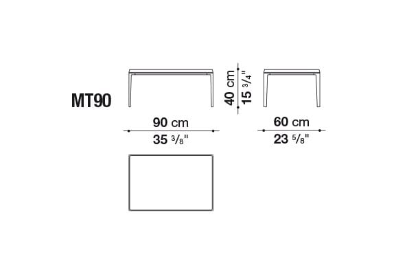 Прямоугольный журнальный столик из массива дерева B&B Italia Michel ARCH-00038374 - Вид №12