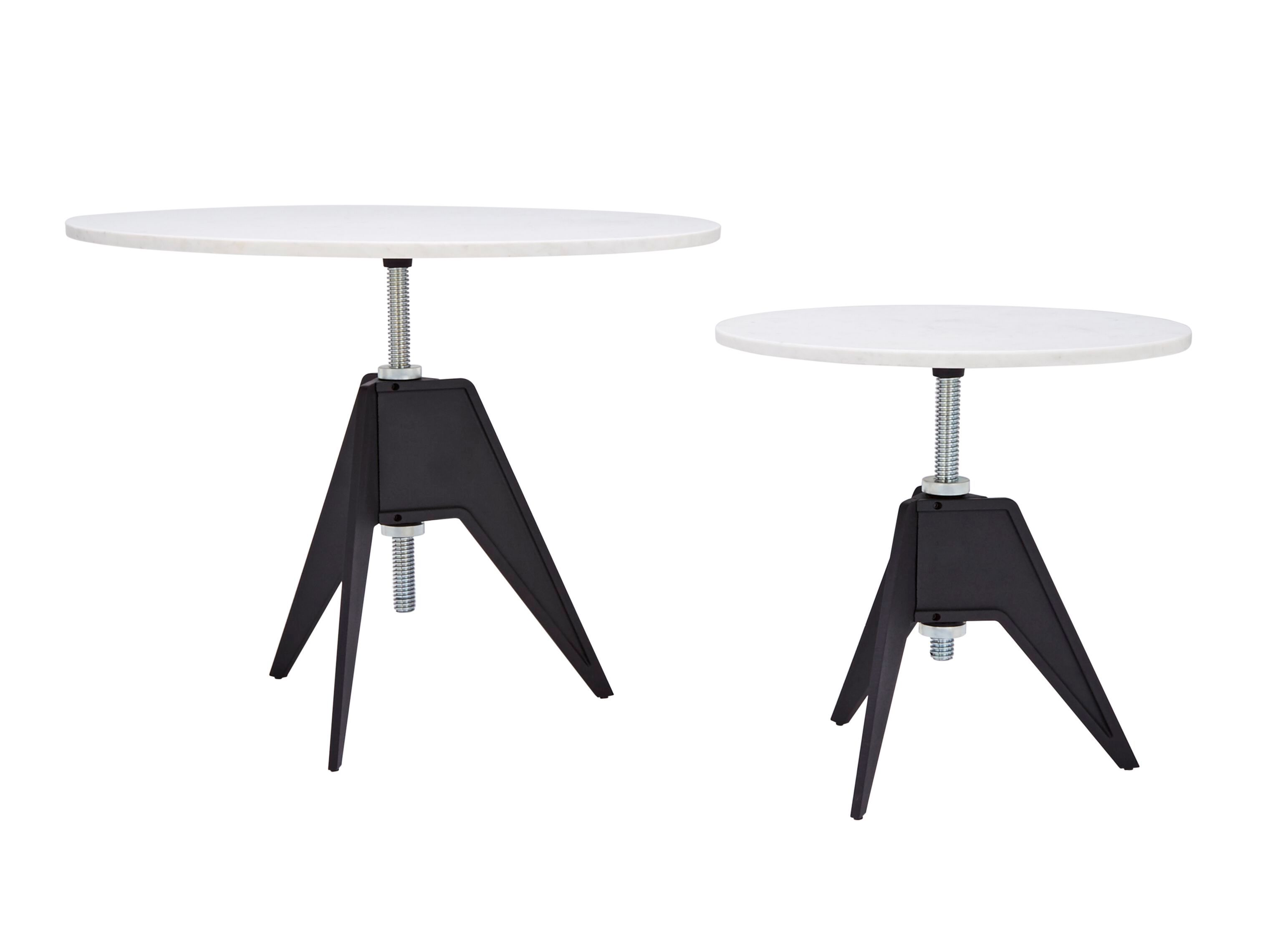 Круглый мраморный журнальный столик с регулируемой высотой Tom Dixon Screw ARCH-00103792 - Вид №4