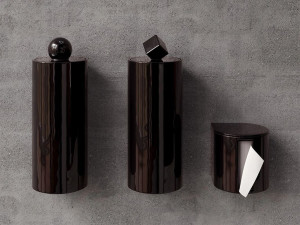 Держатель для туалетной бумаги, туалетная щетка и мусорное ведро