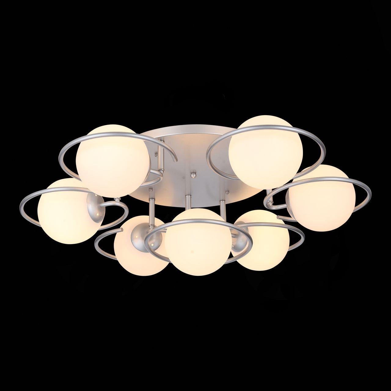 Потолочная люстра ST Luce Galio SL418.102.07 ST LUCE ДИЗАЙНЕРСКИЕ, GALIO 328349 Белый;серебро  - Вид №3