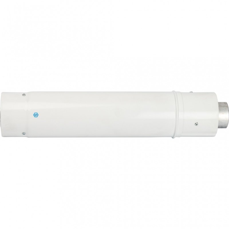 Труба дымохода STOUT 60/100 L 470-750мм телескопическая с уплотнением и хомутом SCA6010004775 - Вид №1