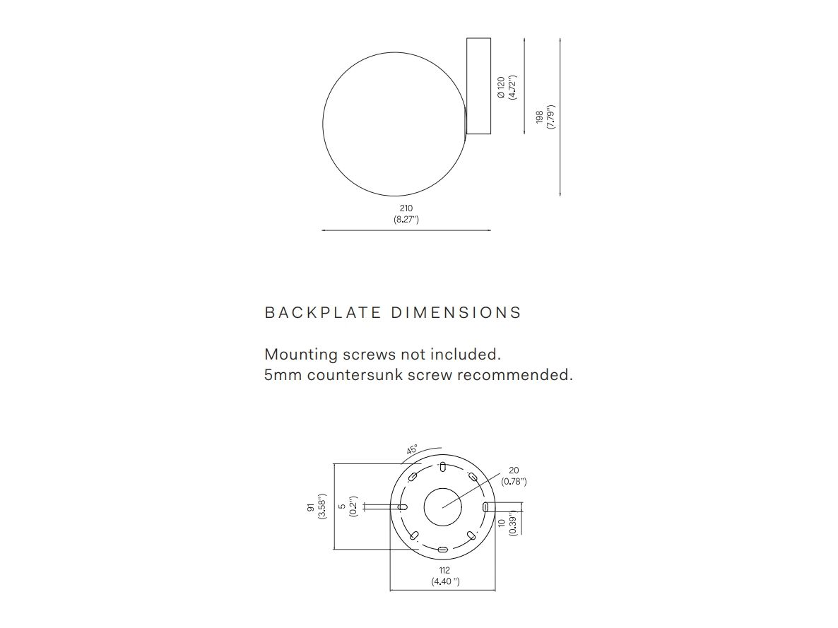 Светодиодный настенный светильник из опалового стекла Michael Anastassiades На кончике языка ARCH-00071566 - Вид №1