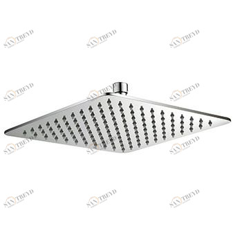 Z94275 Душевая лейка 300x300 мм из хромированной нержавеющей стали, фиксированная струя, с системой защиты от накипи. Толщина 4 мм. Zucchetti Shower 