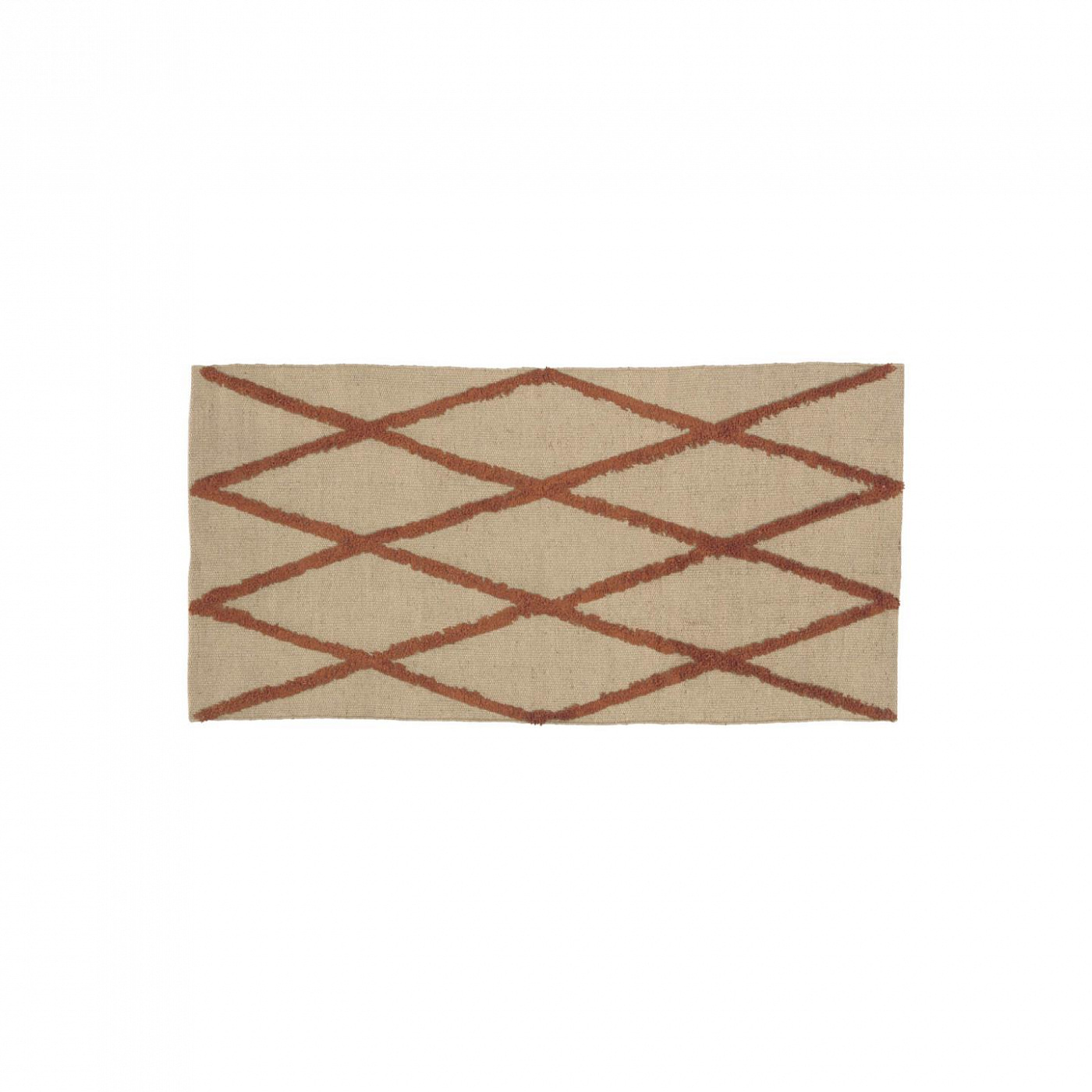108430 Ковер из натурального и гранатового джута и хлопка 70 x 140 см La Forma Abena  - Вид №1
