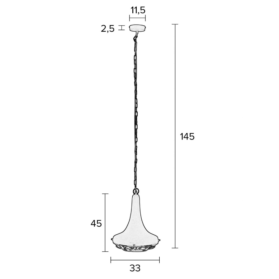 Лампа подвесная Wout, латунь White Label Living 5300141 - Вид №7