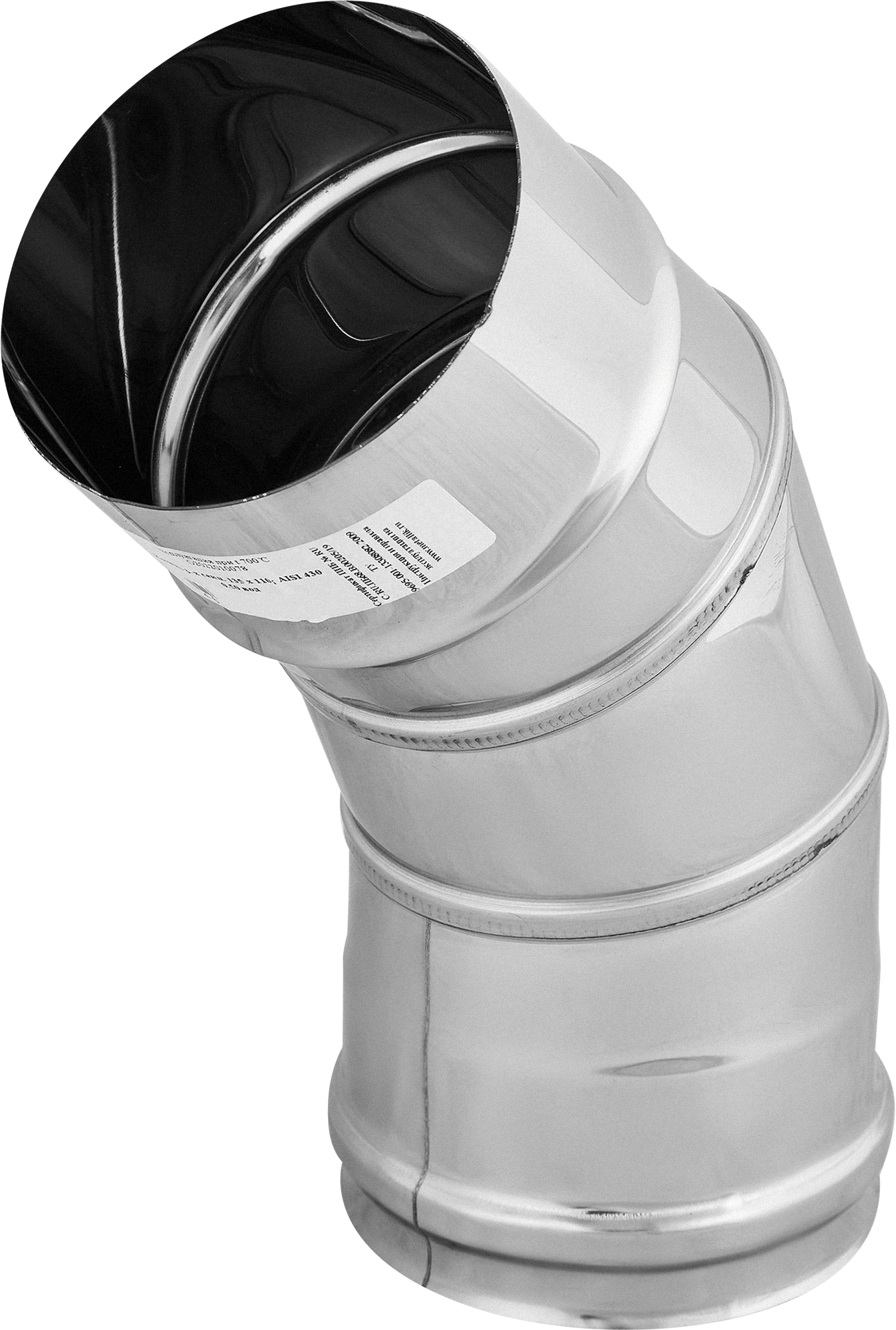 Колено дымоходное трехсекционное 135° Santreyd AISI 430 84953927 STLM-0057340