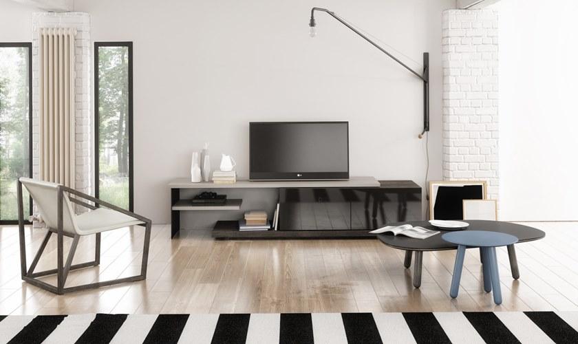 Huppé Низкий лакированный журнальный столик из березы Inverse 5570p - 5573p HUPPE - Вид №3