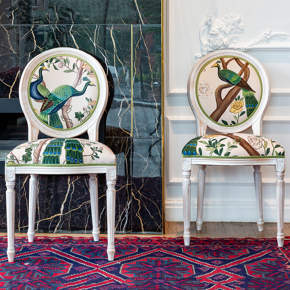 21060743 Стул «Индокитайский зелёный павлин» (версия 1) Object Desire  - Вид №7