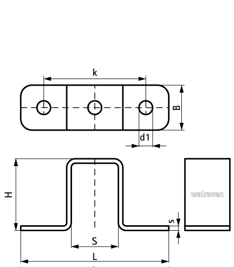 66587292 BIS Strut Stainless Steel Cross Connector для создания конструкций из профиля Strut walraven  - Вид №1