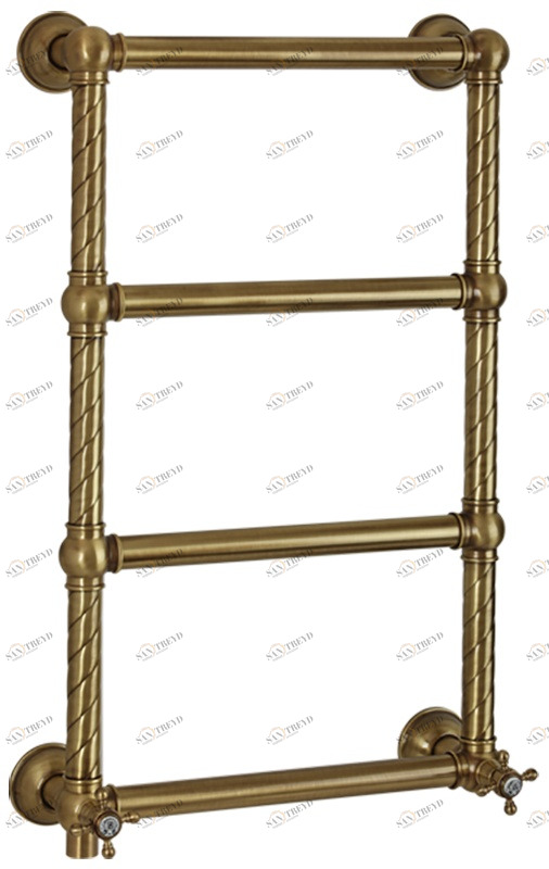 Полотенцесушитель MIGLIORE Edera ML.ADR-EL.100.BR 41 x 77.5 см - бронза, провод слева ML.EDR-EL.100.BR