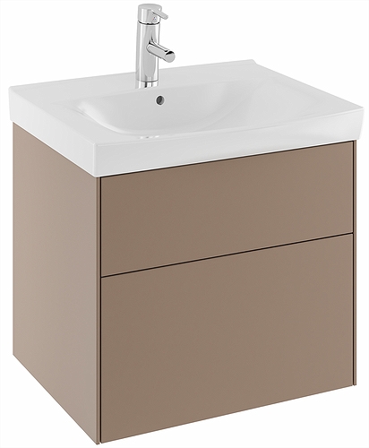 42560 IFO Sense тумба для умывальника с двумя ящиками, W = 900 мм, W1 = 922 мм, шпон черного дуба - Вид №6