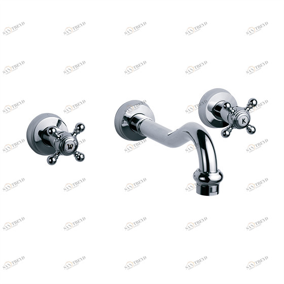 Смеситель для раковины на 3 отверстия ½", настенный монтаж, внешняя часть JOERGER Delphi 109.30.360.000