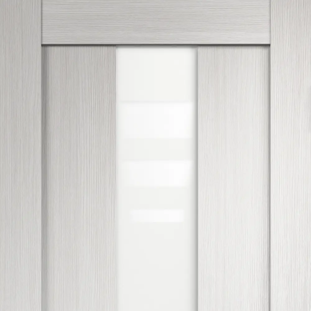 Дверь межкомнатная остеклённая Фортуна 90x200 см ПВХ цвет белый дуб Santreyd STLM-2044580 - Вид №1