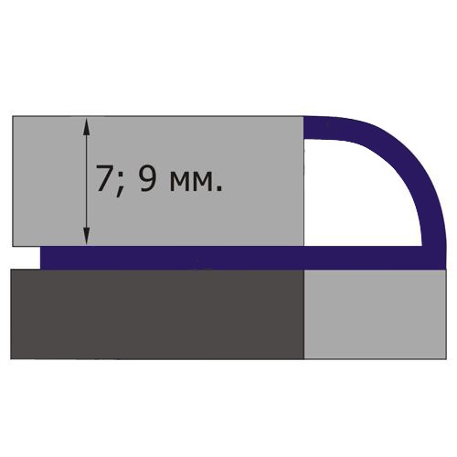 Уголок 07R темно-коричневый 7 мм нар Santreyd 254840 - Вид №1