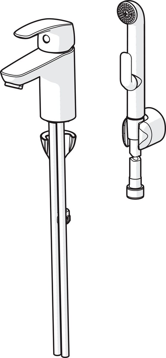 Oras 1012 Смеситель для умывальника 1012 Safira Хром  - Вид №2