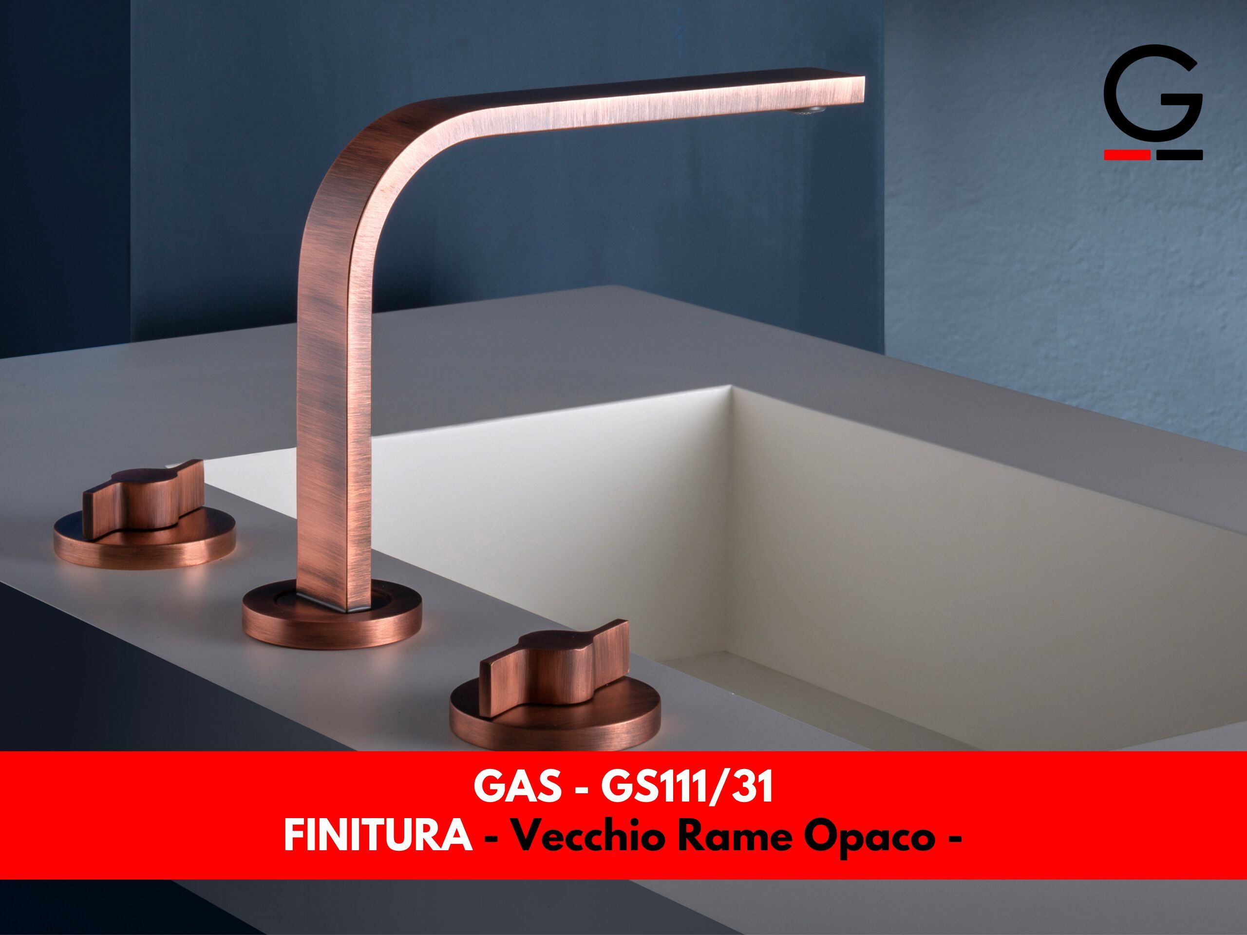 Смеситель для раковины GATTONI газ ARCH-00064726 - Вид №1