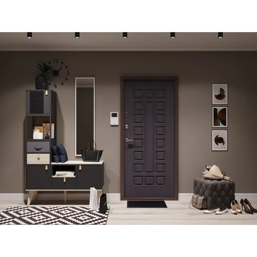 Стеллаж КУБ 1 секция 36х36х32 см ЛДСП цвет графит 82480963 STLM-2177427 Santreyd  - Вид №9