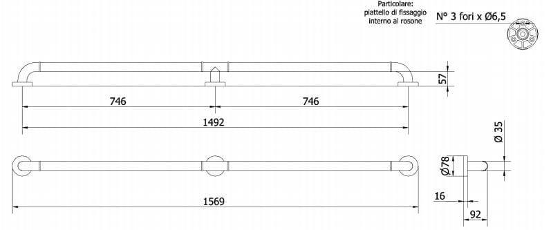 Алюминиевая прямая ручка Thermomat нейлон ARCH-00129230 - Вид №3