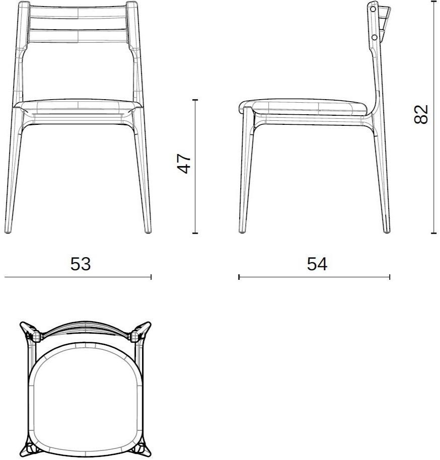 District Eight Стул из дуба со встроенной подушкой  M2011  - Вид №11