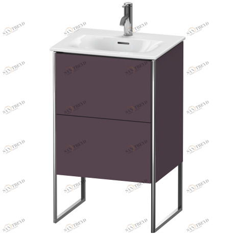 XS452109494 XSquare Тумбочка напольная Баклажан шелковисто-матовый лак Duravit