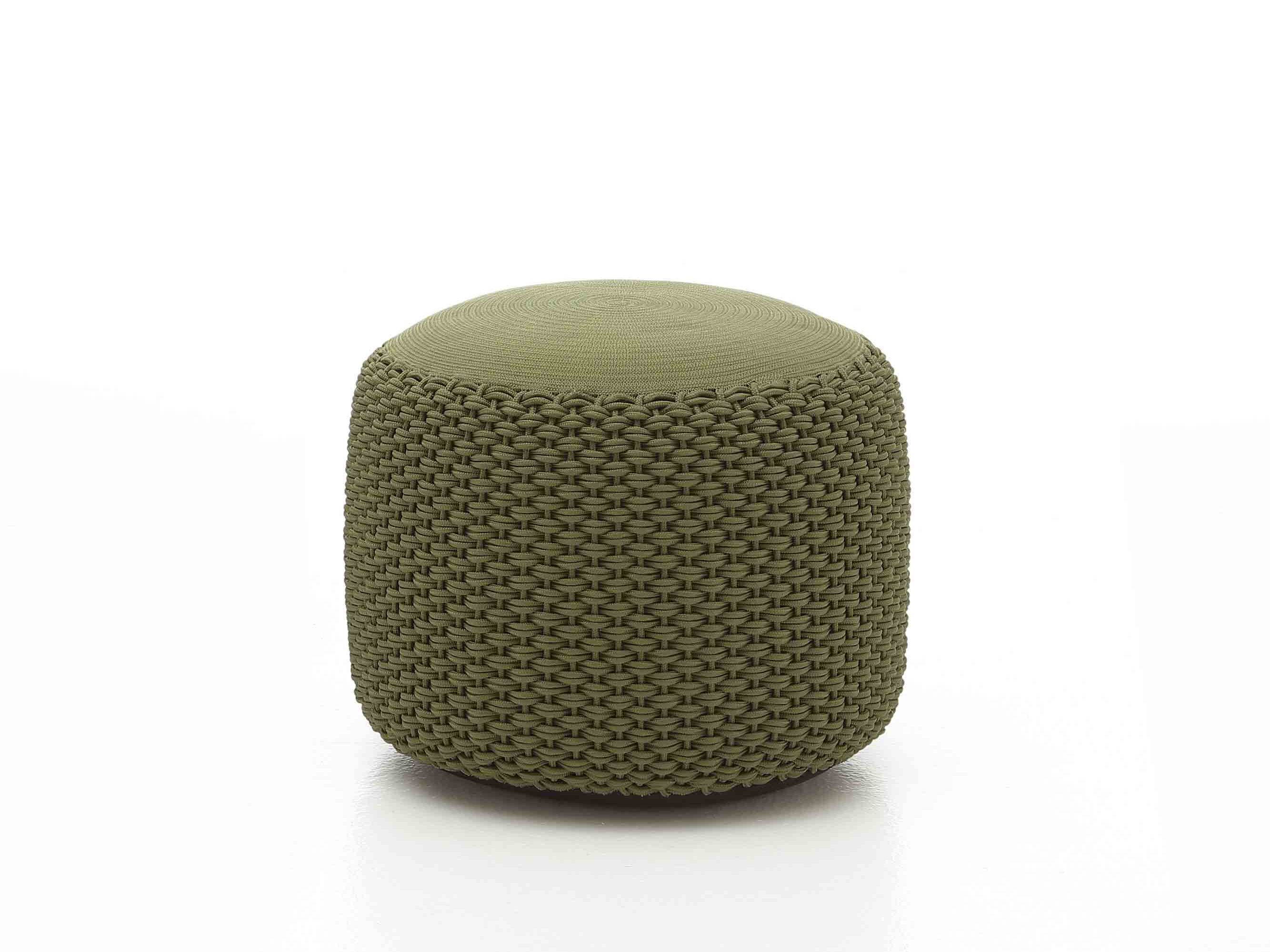 Мягкий и плетеный садовый пуф Nodo Italia SMALL STONE ARCH-00142474