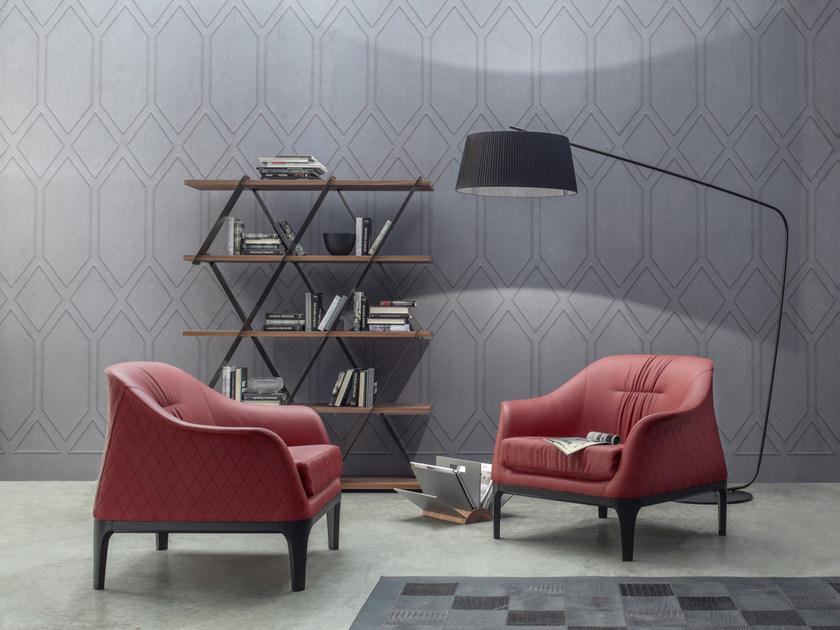 Tonin Casa Мягкое кожаное кресло с подлокотниками Tiffany sun-id-1370236 - Вид №3