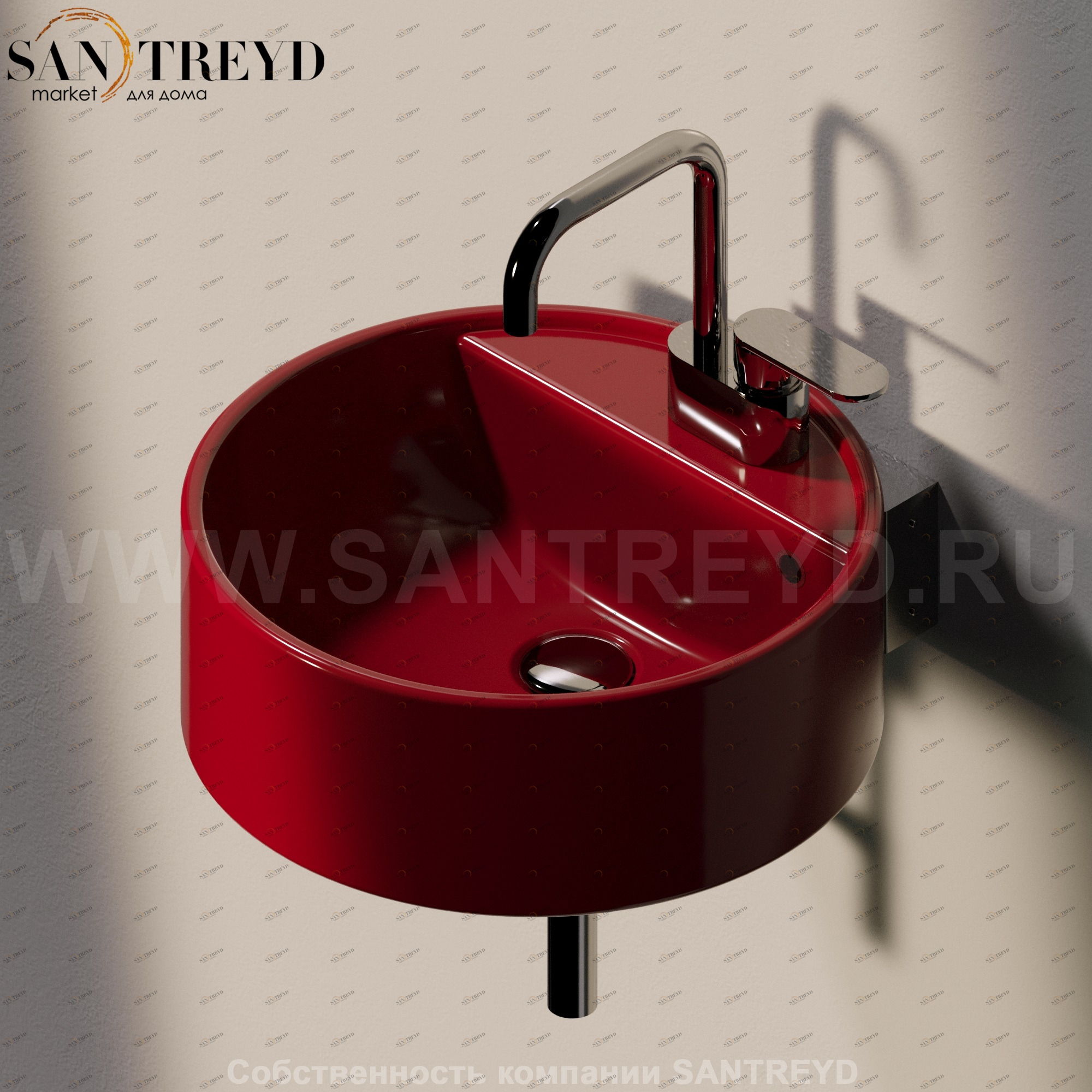 505042S3011 Накладная раковина на столешницу  круглая Ceramica Flaminia Twin