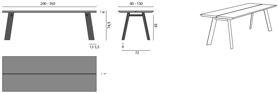 more Прямоугольный обеденный стол из ясеня P68 sun-id-1481879 - Вид №5
