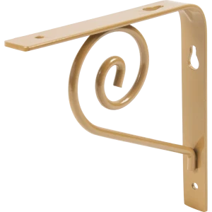 Комплект кронштейнов для полок LARVIJ ЛДСП 15x15 см нагрузка до 20 кг сталь цвет шампань 2 шт