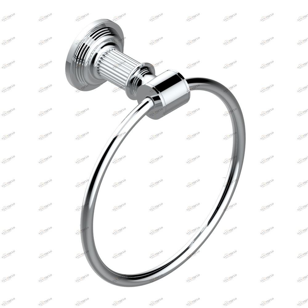 U9L-504N Полотенцедержатель-кольцо-Ø 180 мм одинарное Thg-paris Grand central с металлическими ручками-рукоятками Хром U9L-504N CAT.A