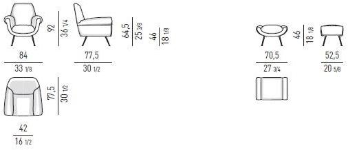 Minotti Кресло Albert & ile sun-id-1424004 - Вид №4