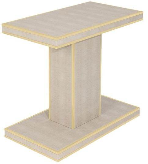 FRATO Прямоугольный журнальный столик из кожи  Ffu260015aaj  - Вид №1