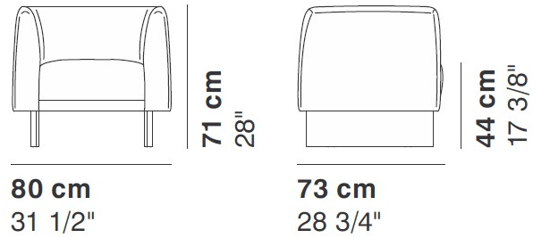 La Cividina Кресло из ткани Tailor sun-id-1372558 - Вид №2