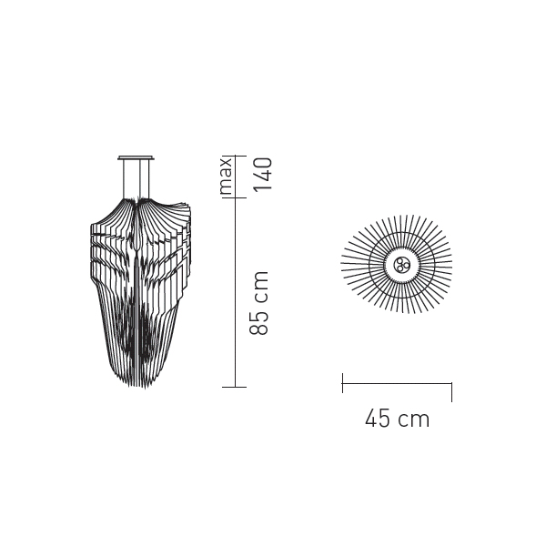 Подвесной светильник Avia Small White от Slamp AVI84SOS0001W_000 SLAMP ДИЗАЙНЕРСКИЕ 243529 Белый  - Вид №6