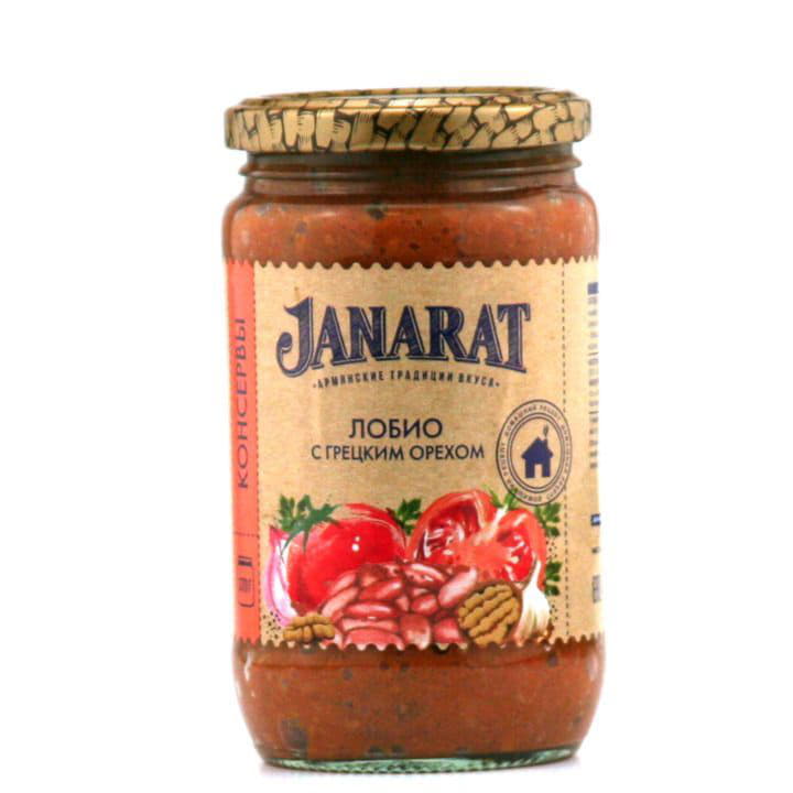Фасоль Лобио с грецким орехом Janarat 370 г Santreyd 9680 - Вид №1