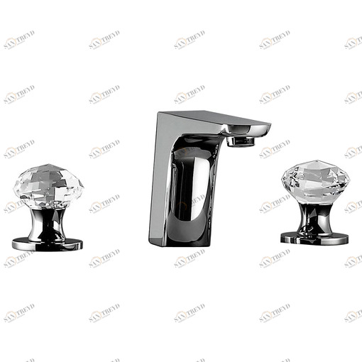 Смеситель на 3 отверстия для раковины с клапаном клик-клак 71.075C MAIER ROCK 71075C