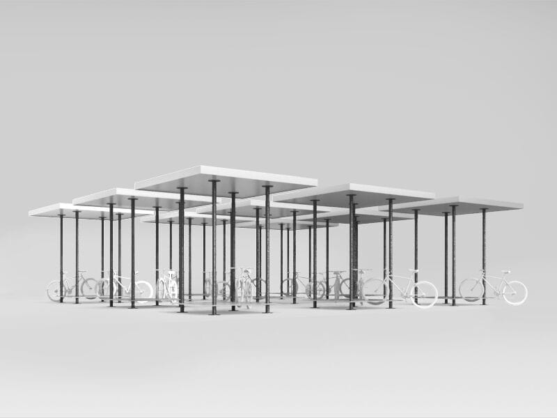 Велосипедный навес Viscio Urban Design EUCLIDE ARCH-00114030 - Вид №4