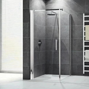 Душевой уголок 92x92 GIADA G+F Novellini GIADA с белым профилем