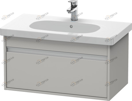 KT666700707 Ketho Тумбочка подвесная Бетонно-серый матовый декор Duravit