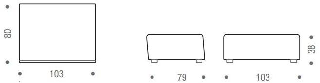 MDF Italia Пуф из мягкой ткани Thea sun-id-1509222 - Вид №1
