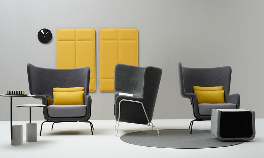 Quinti Sedute Кресло из ткани с высокой спинкой для контракта Hip sun-id-1419273 - Вид №2