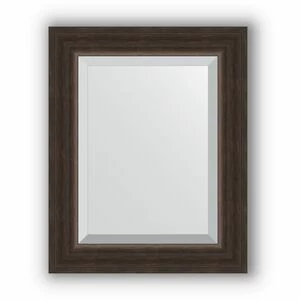 BY 1356 Зеркало с фацетом в багетной раме - палисандр 62 mm EVOFORM Exclusive