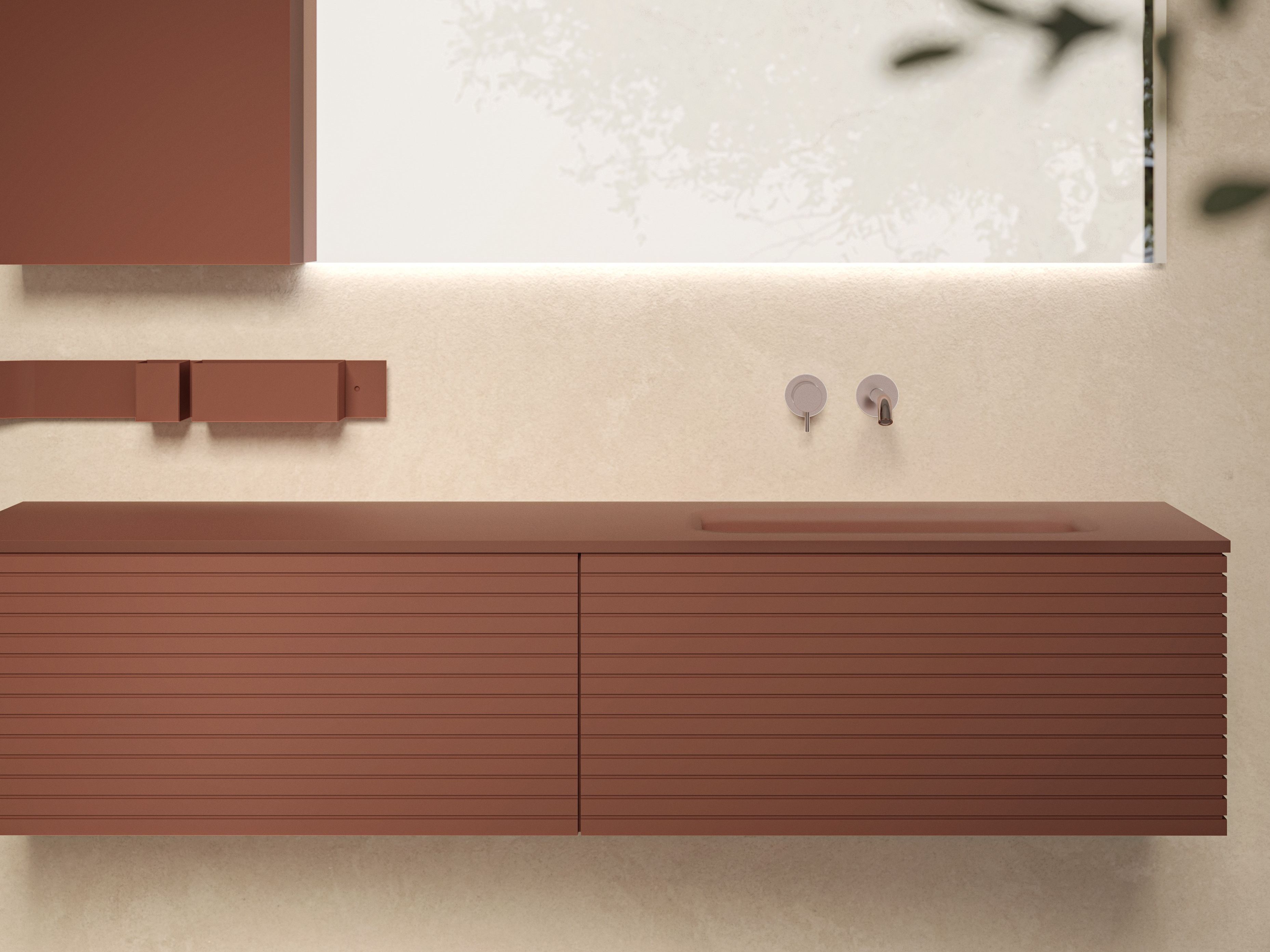 Деревянный подвесной умывальник Moab MORE ARCH-00080795