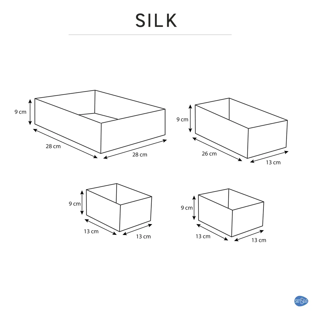 Корзинка квадратная Sensea Silk 28x9x28 см 4 шт. 82799450 STLM-2036197 Без серии - Вид №9