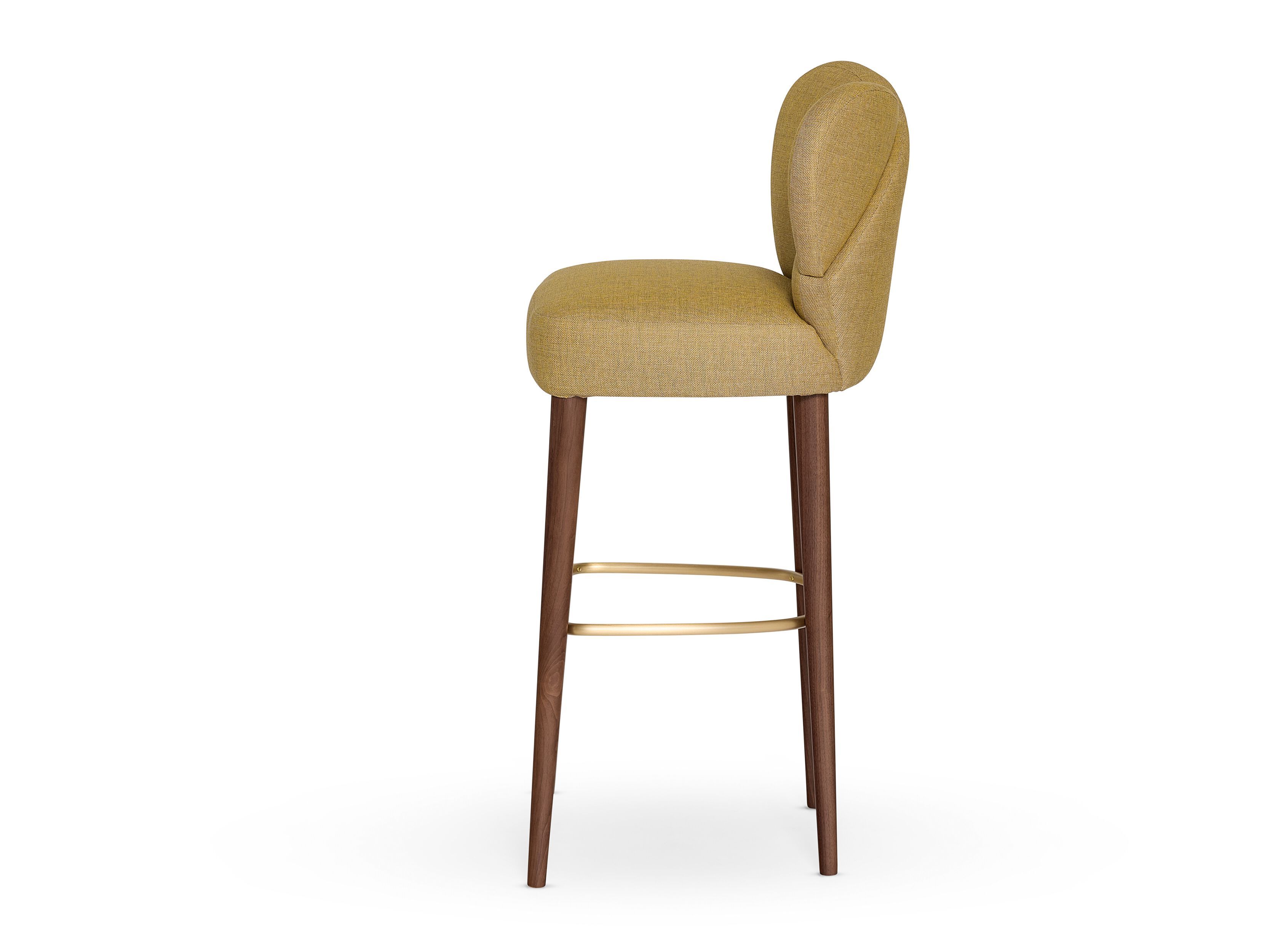 Высокий тканевый стул со спинкой Munna Grace ARCH-00114734 - Вид №5