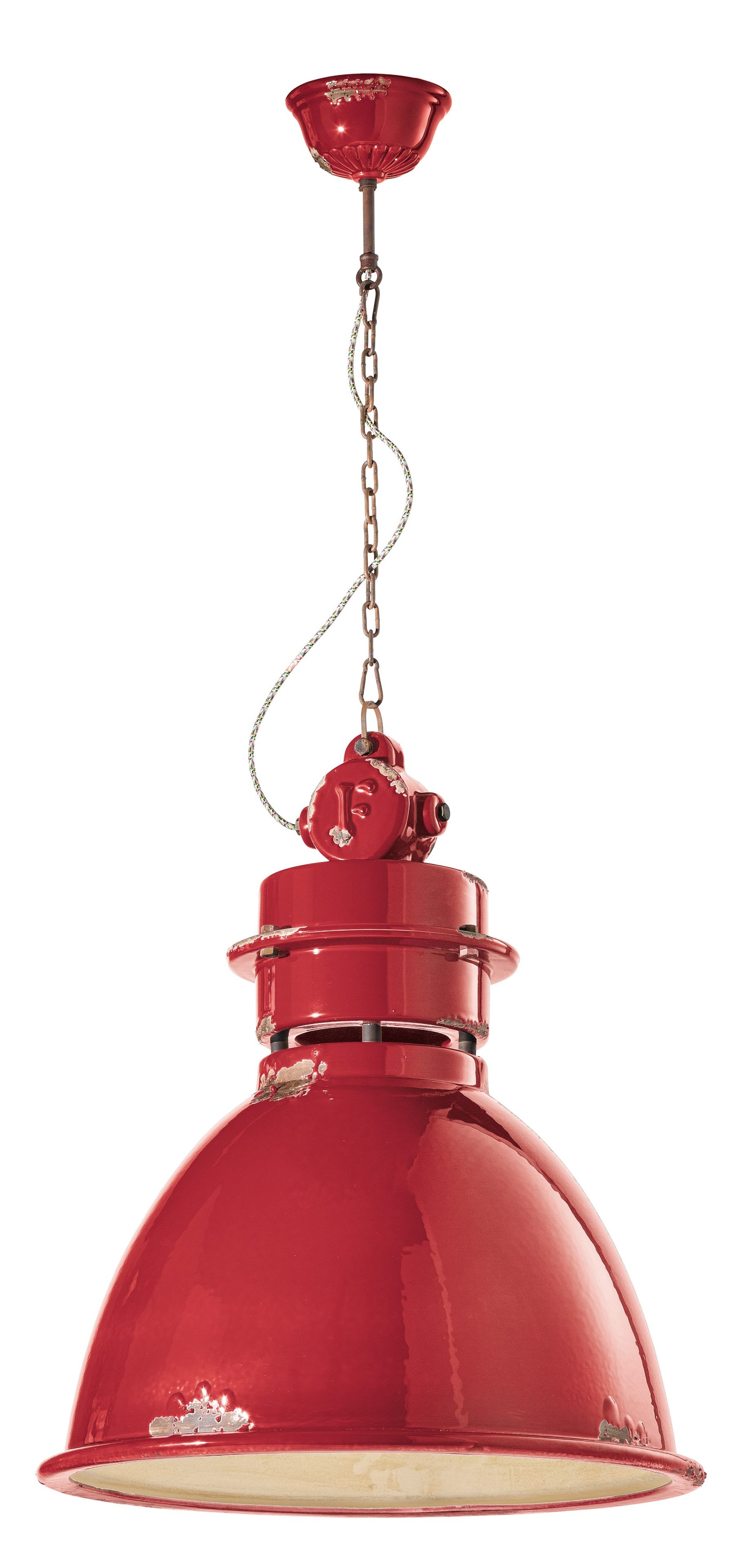 Керамический подвесной светильник в деревенском стиле FERROLUCE Industrial ARCH-00017235 - Вид №2